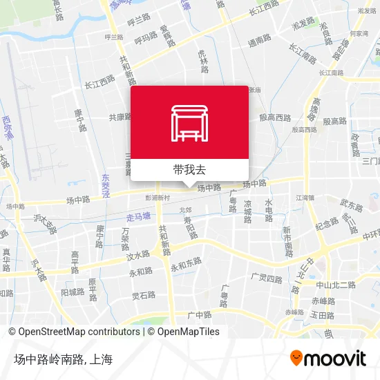 场中路岭南路地图