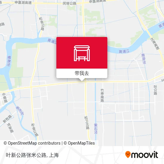 叶新公路张米公路地图