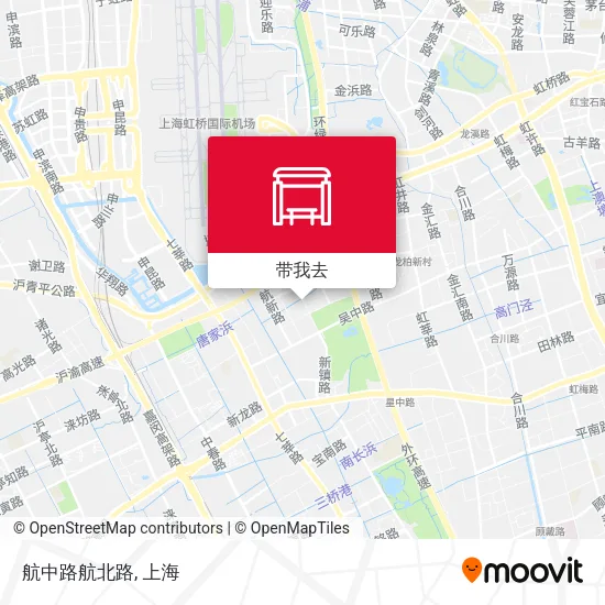 航中路航北路地图