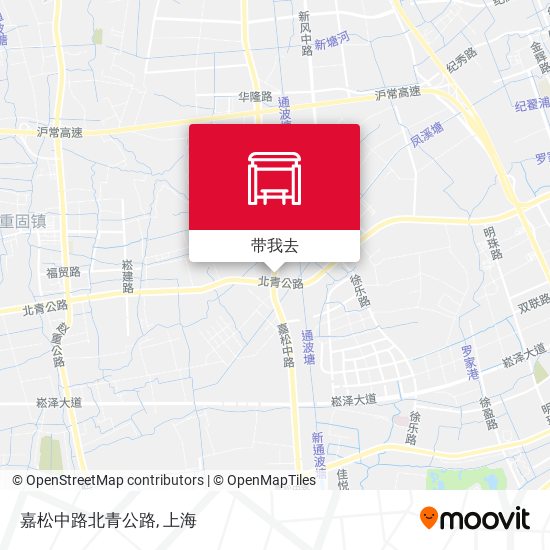 嘉松中路北青公路地图