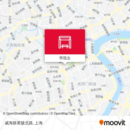 威海路黄陂北路地图