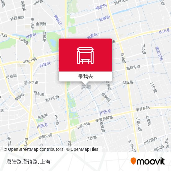 唐陆路唐镇路地图