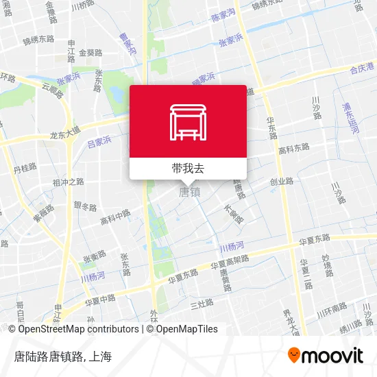 唐陆路唐镇路地图