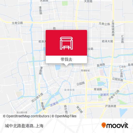 城中北路盈港路地图