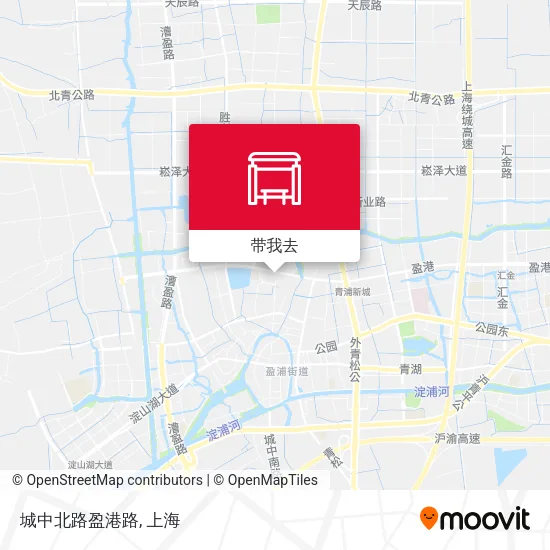 城中北路盈港路地图