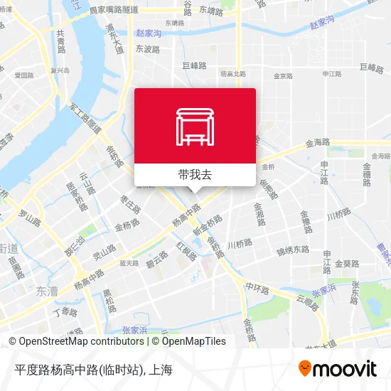 平度路杨高中路(临时站)地图