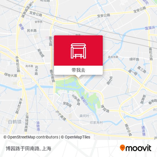 博园路于田南路地图