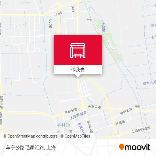 车亭公路毛家汇路地图