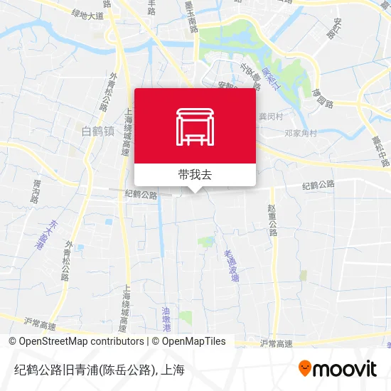 纪鹤公路旧青浦(陈岳公路)地图