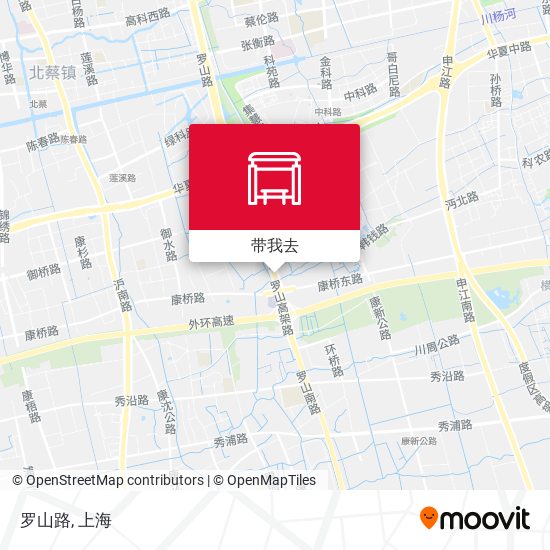 罗山路地图