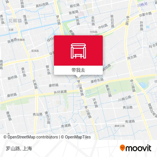 罗山路地图