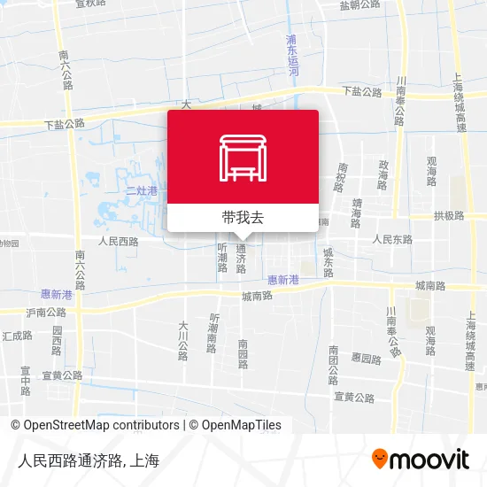 人民西路通济路地图