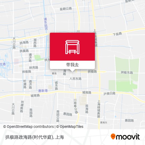拱极路政海路(时代华庭)地图