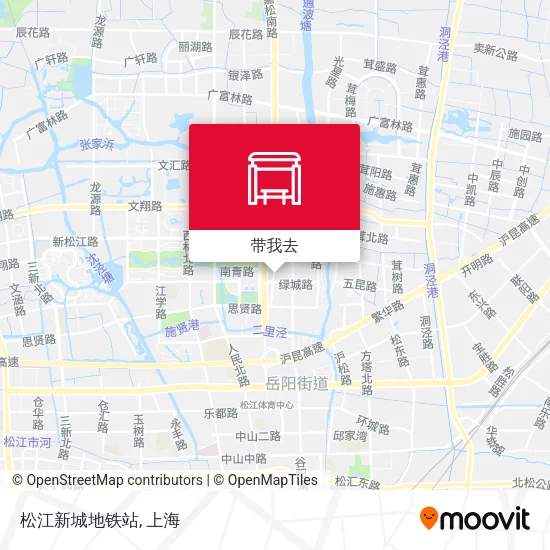 松江新城地铁站地图