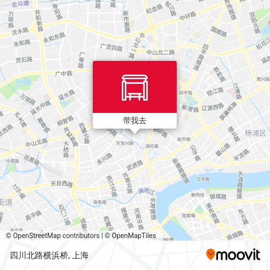 四川北路横浜桥地图