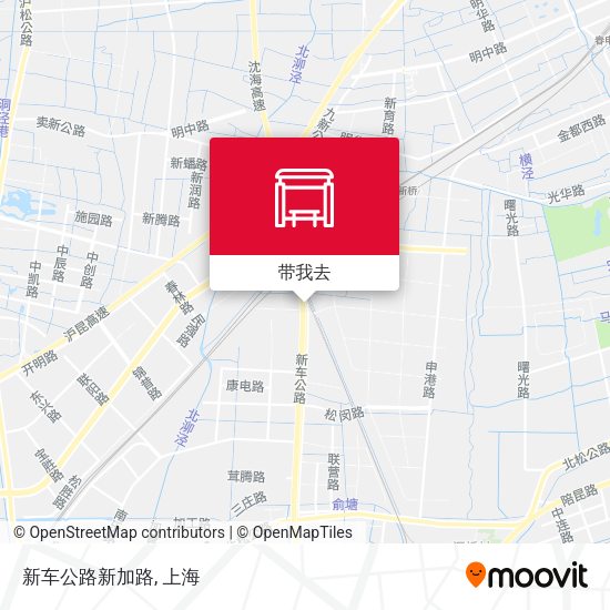 新车公路新加路地图