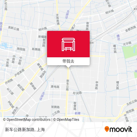 新车公路新加路地图