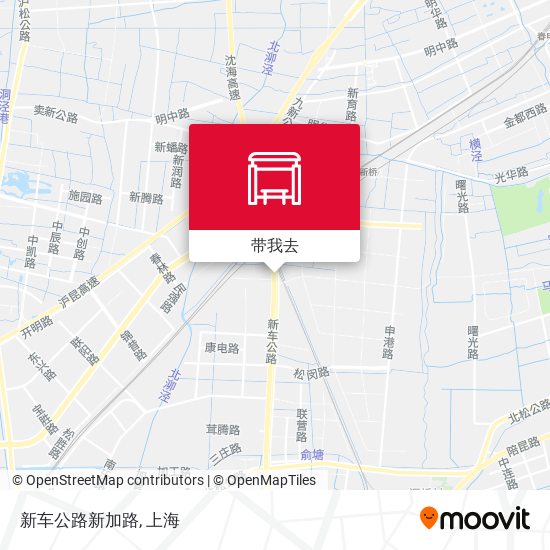 新车公路新加路地图