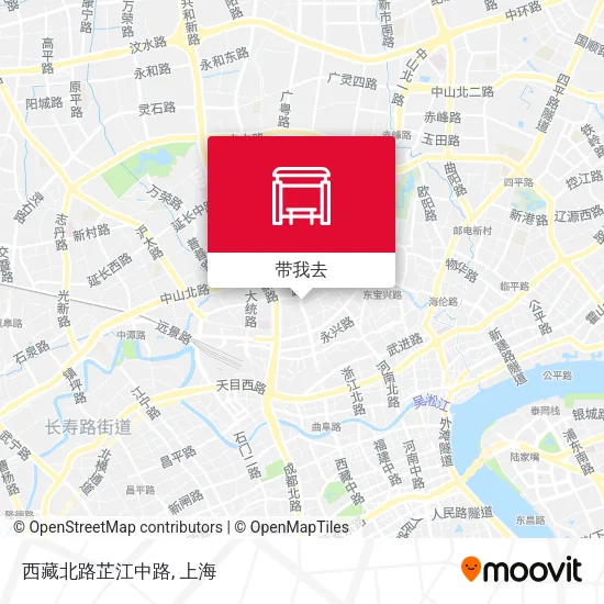西藏北路芷江中路地图