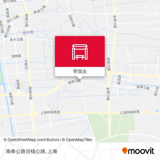 南奉公路沿钱公路地图