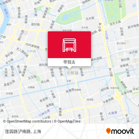 莲园路沪南路地图