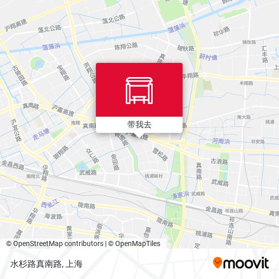 水杉路真南路地图