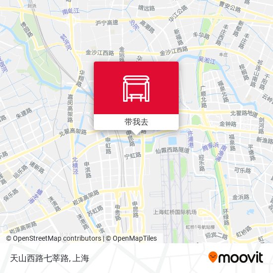 天山西路七莘路地图