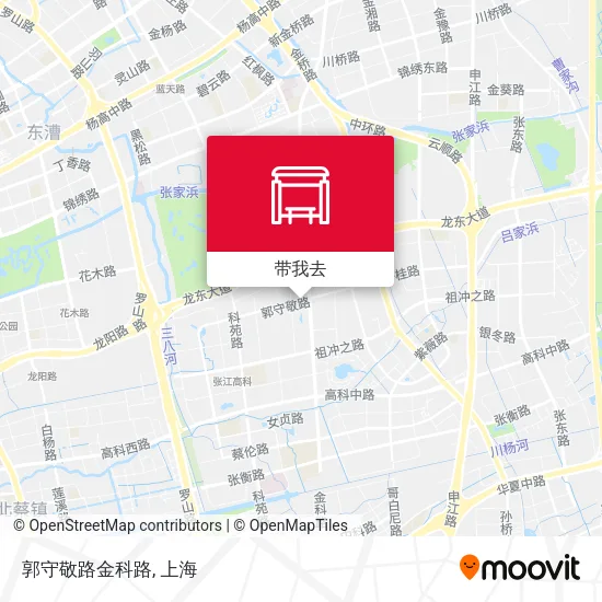 郭守敬路金科路地图