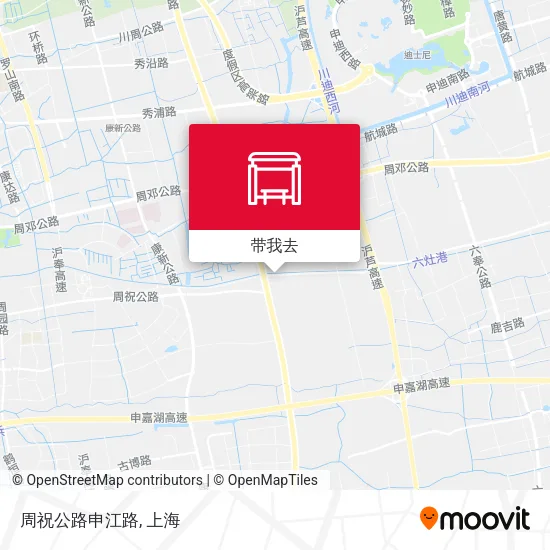 周祝公路申江路地图