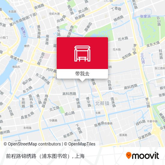前程路锦绣路（浦东图书馆）地图