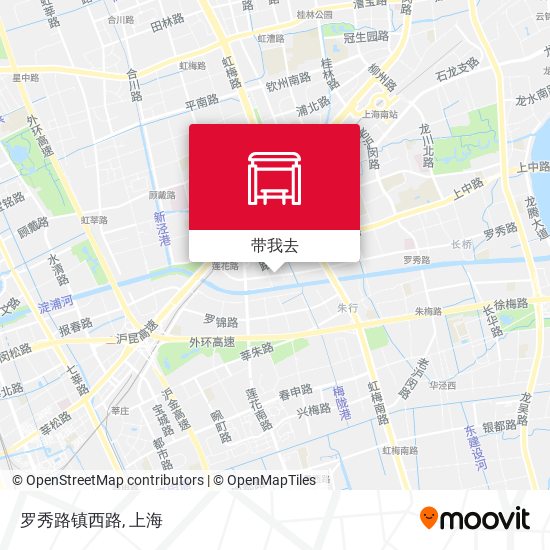 罗秀路镇西路地图