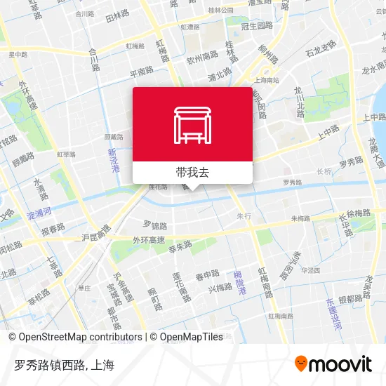 罗秀路镇西路地图