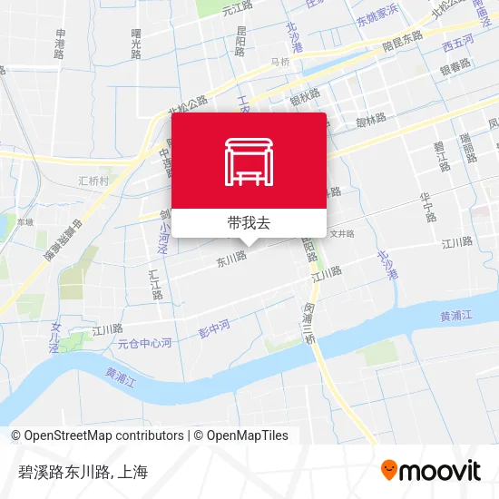 碧溪路东川路地图