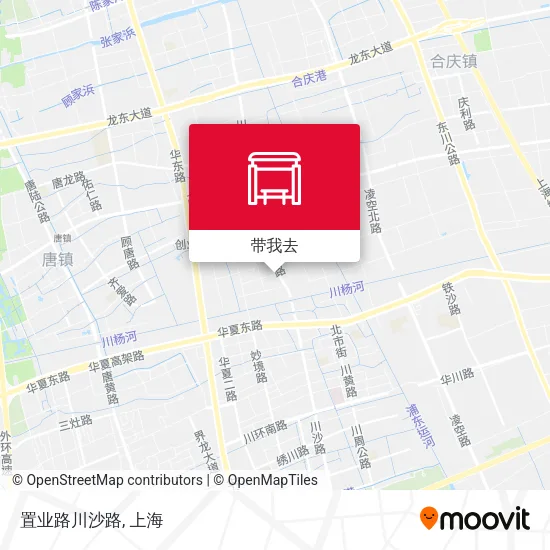 置业路川沙路地图