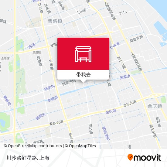 川沙路虹星路地图