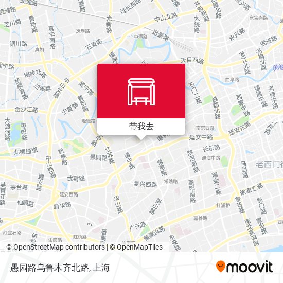 愚园路乌鲁木齐北路地图