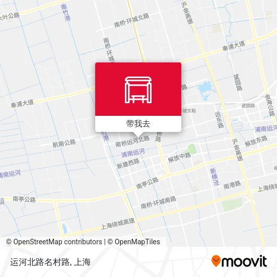 运河北路名村路地图