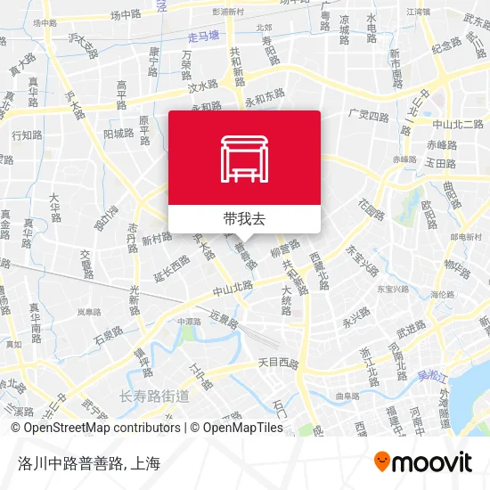 洛川中路普善路地图