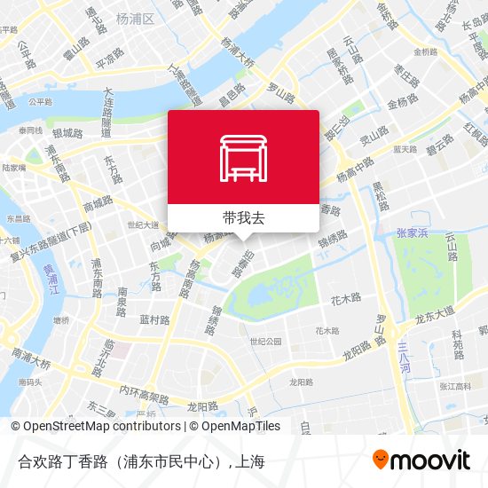 合欢路丁香路（浦东市民中心）地图