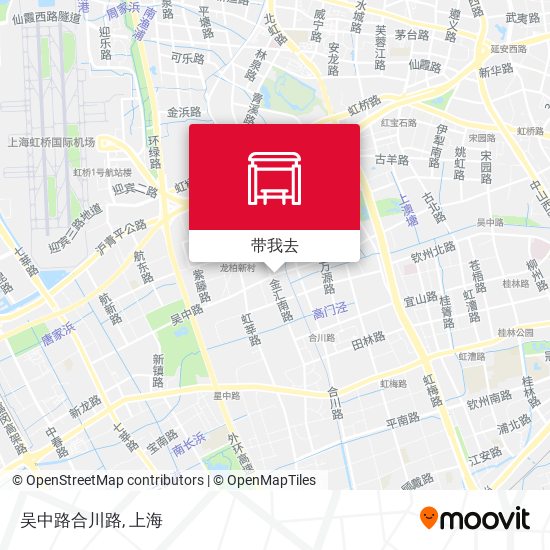 吴中路合川路地图