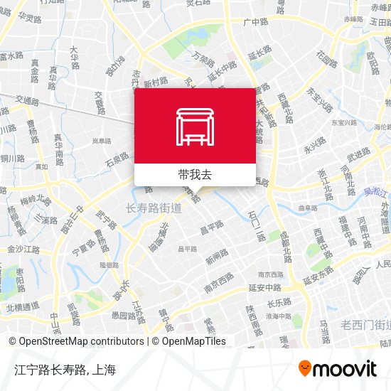 江宁路长寿路地图