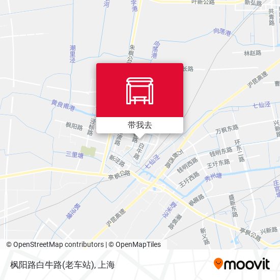 枫阳路白牛路(老车站)地图