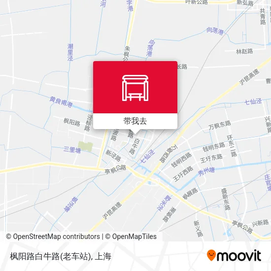 枫阳路白牛路(老车站)地图