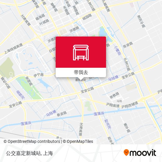 公交嘉定新城站地图