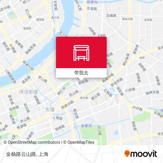 金杨路云山路地图