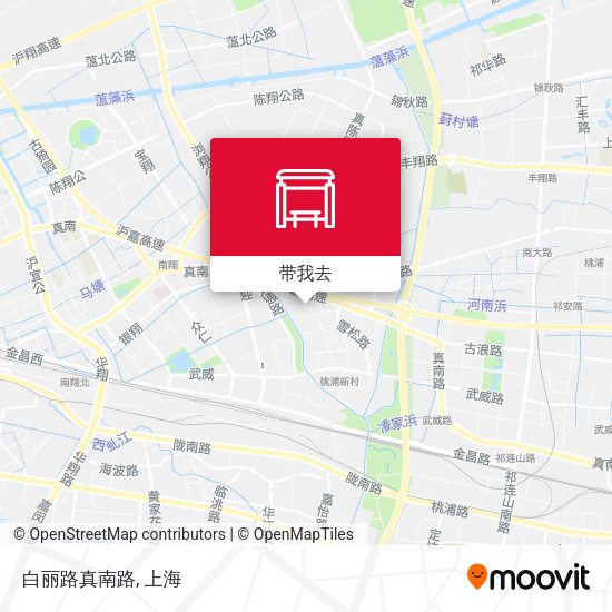 白丽路真南路地图