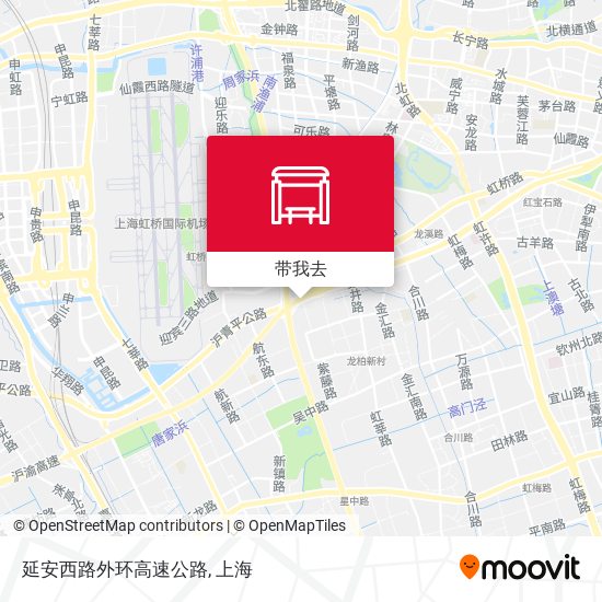 延安西路外环高速公路地图