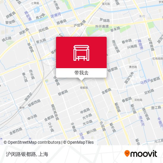 沪闵路银都路地图