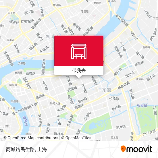 商城路民生路地图