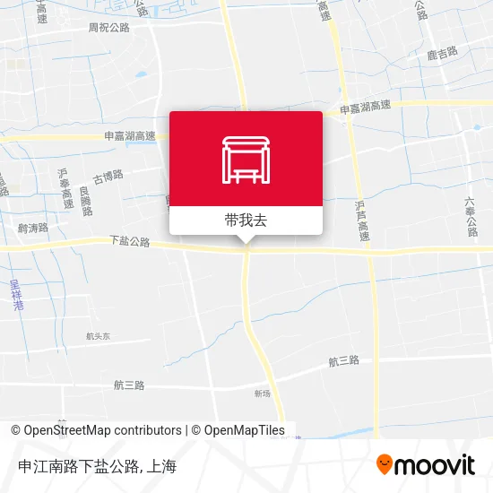 申江南路下盐公路地图